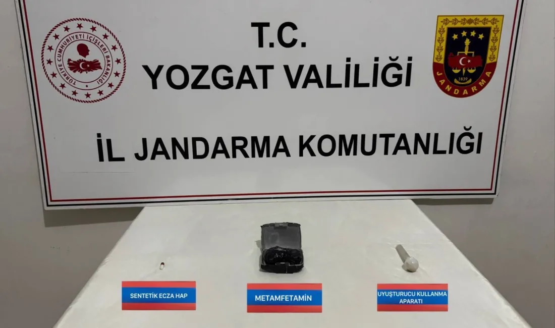 Yozgat’ın Yerköy ilçesinde jandarma tarafından düzenlenen operasyonda, uyuşturucu madde ele
