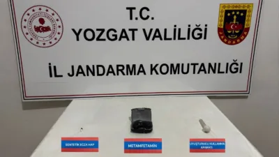 Yozgat’ın Yerköy ilçesinde jandarma tarafından düzenlenen operasyonda, uyuşturucu madde ele