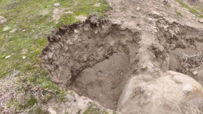 Yozgat İl Jandarma Komutanlığı ekipleri, Karabıyık köyünde kaçak kazı hazırlığında