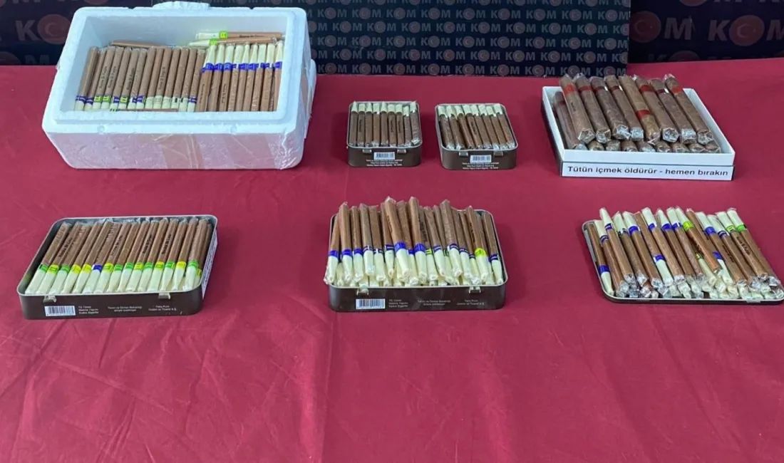 Yozgat merkezde gerçekleştirilen operasyonda 425 adet kaçak puro ele geçirildi.
