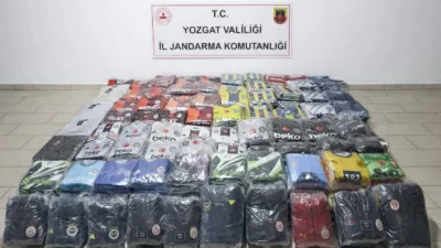 Yozgat İl Jandarma Komutanlığı, Kayseri'den Yozgat'a getirilen sahte spor ürünlerine