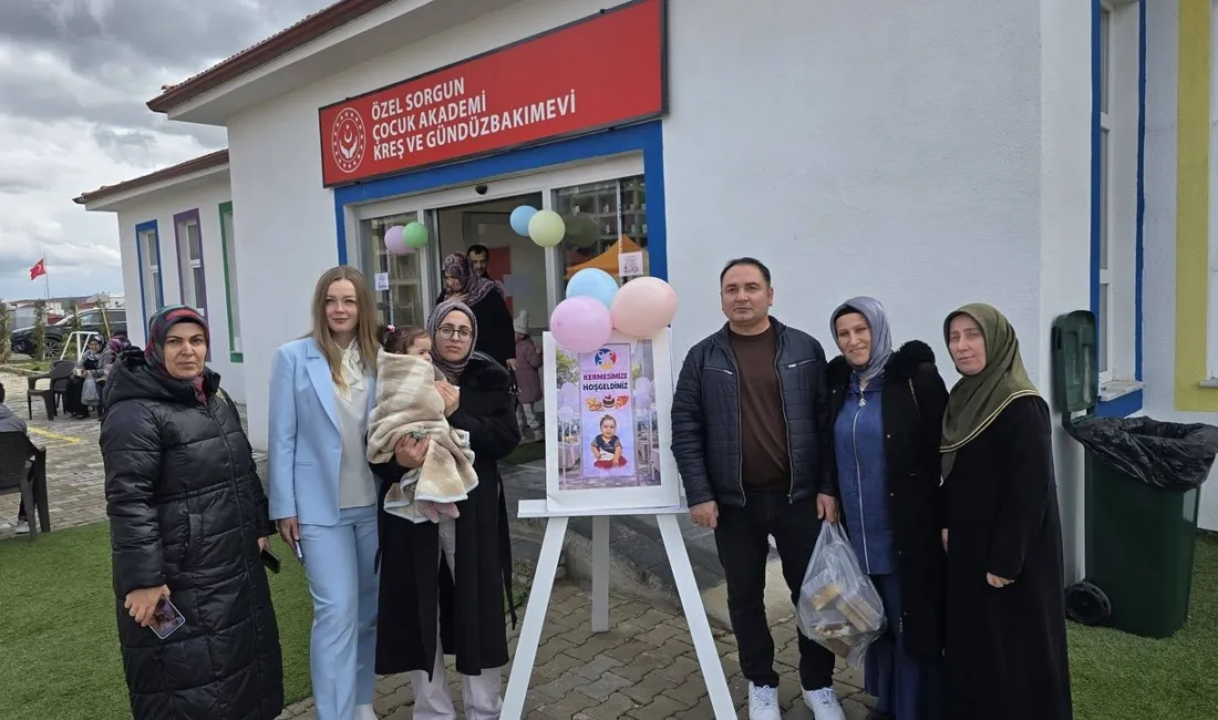 Yozgat'ın Sorgun ilçesinde, SMA hastası Alya bebek için tedavi masraflarına