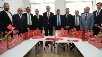 Yozgat’ın Yerköy ilçesinde yapımı tamamlanan Yerköy TOBB Anaokulu, düzenlenen törenle