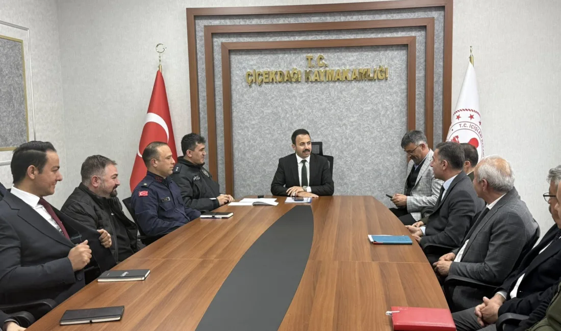 Çiçekdağı’nda 2026 yılının ilk İdari Şube Başkanları Toplantısı, Kaymakam Durdu