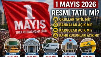 1 Mayıs 2026 Cuma gününe denk gelen Emek ve Dayanışma