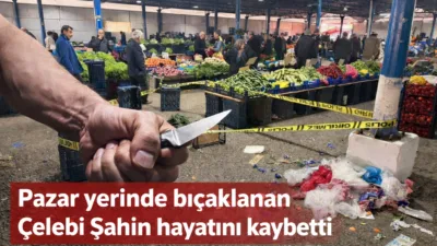 Yerköy ilçemizde kurulan çarşamba pazarında çıkan bıçaklı kavgada ağır yaralanan