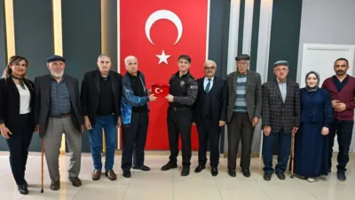 Yozgat'ta huzurevi sakinleri, emniyet teşkilatı ile bir araya geldi.