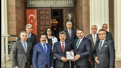 Türkiye İttifakı Partisi heyeti, Ankara Kent Konseyi Başkanı Halil İbrahim