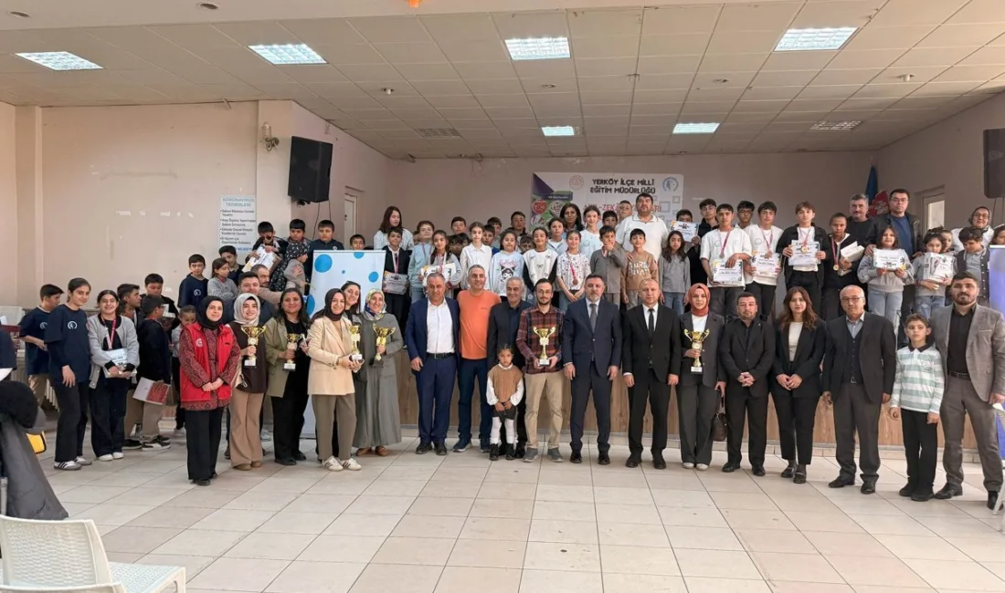 Yerköy’de düzenlenen Türkiye Akıl ve Zekâ Oyunları Turnuvası İlçe Finalleri’nde