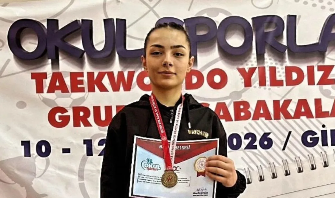 Yerköy ilçesinden Hira Nur Çıtak, Giresun'da düzenlenen Okullar Arası Yıldızlar