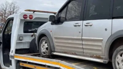 Yozgat'ın Sorgun ilçesinde jandarma ekipleri, haciz yakalamalı bir aracı ele