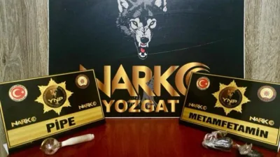 Yozgat’ın Yerköy ilçesinde narkotik ekiplerinin düzenlediği operasyonda, Kayseri’den uyuşturucu getirdiği
