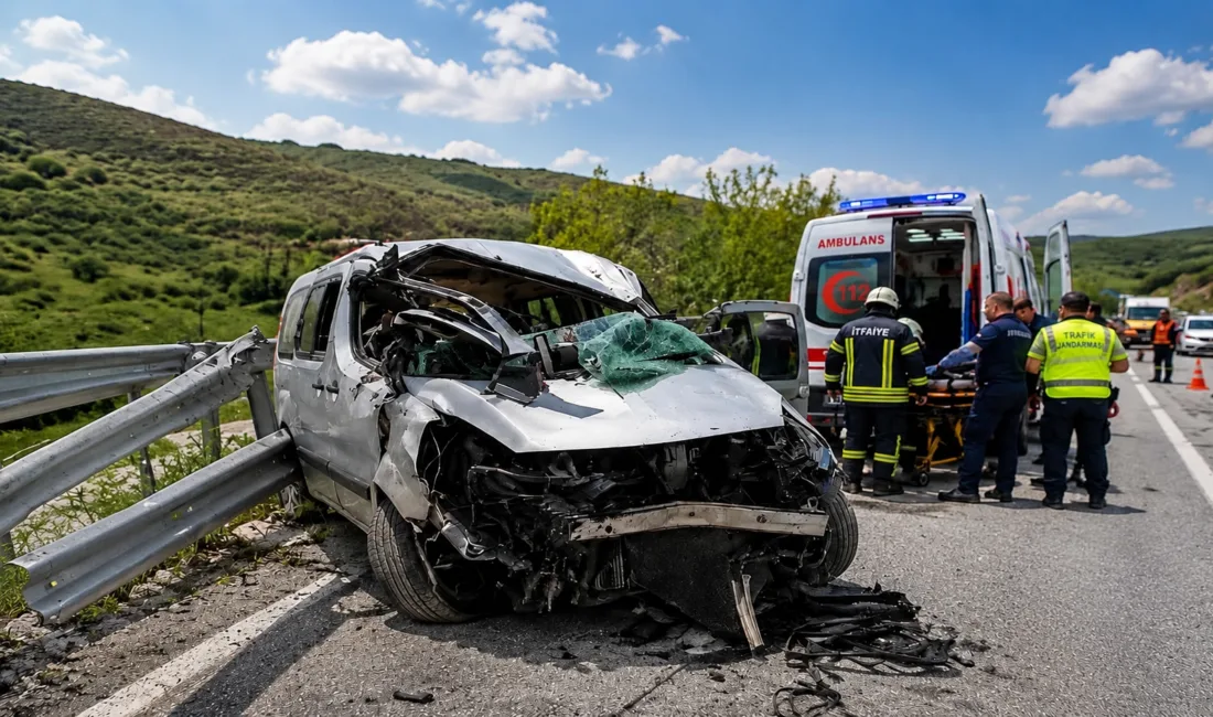 Yozgat'ın Akdağmadeni ilçesinde meydana gelen trafik kazasında, bayram tatili için