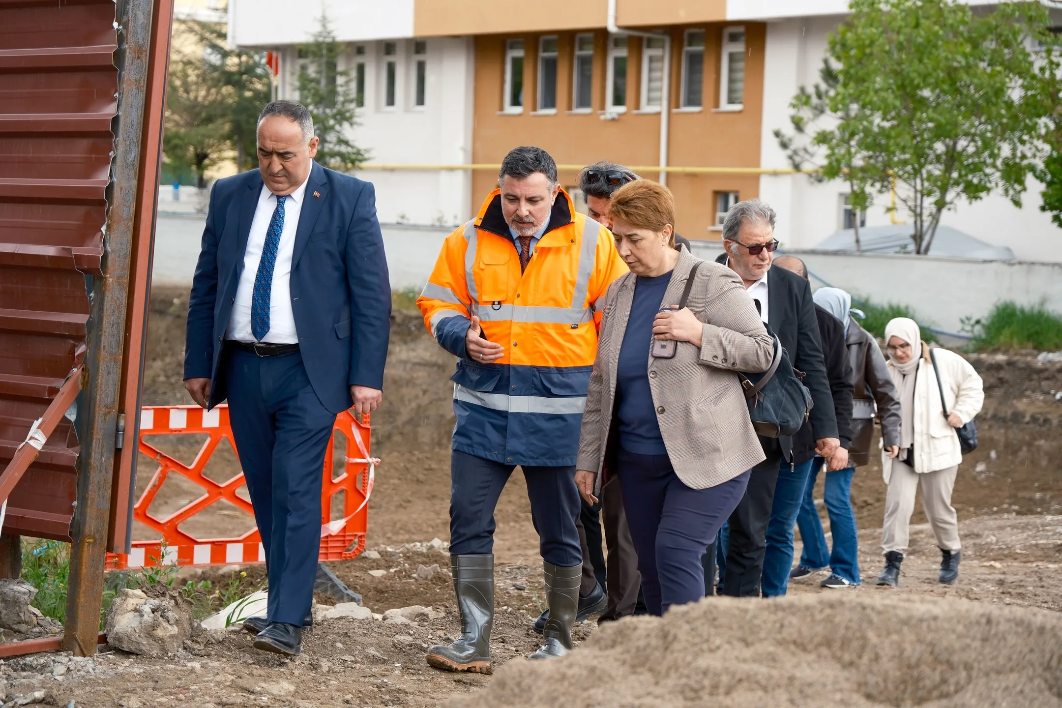 Yozgat'ın Yerköy ilçesinde kütüphane inşaatı sürüyor.