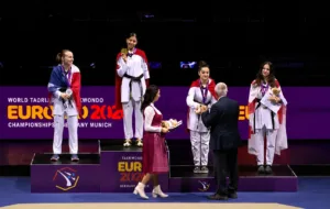 Yerköylü milli sporcu Tuana Çelik, Almanya’da düzenlenen Avrupa Para Taekwondo