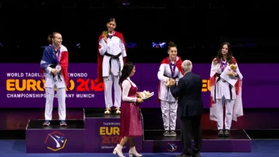 Yerköylü milli sporcu Tuana Çelik, Almanya’da düzenlenen Avrupa Para Taekwondo