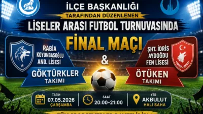 Yerköy Ülkü Ocakları İlçe Başkanlığı tarafından düzenlenen liseler arası futbol