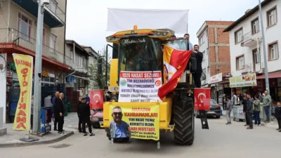 Yerköy ilçemizde hasat sezonunun başlamasıyla birlikte düzenlenen “Biçerdöver Uğurlama Töreni”,