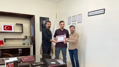 Yerköy Devlet Hastanesi'nde temizlik personeli Yasin Kurt, özverili çalışmaları nedeniyle