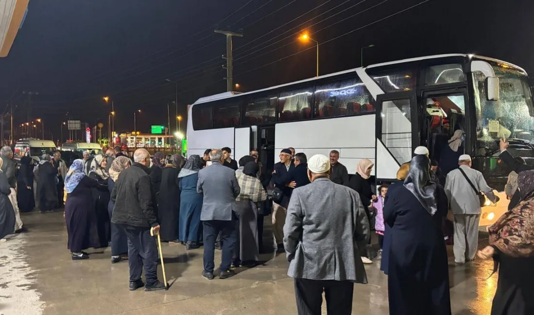 Yerköy'de kutsal topraklara gidecek olan Ankara 35. hac kafilesi, düzenlenen