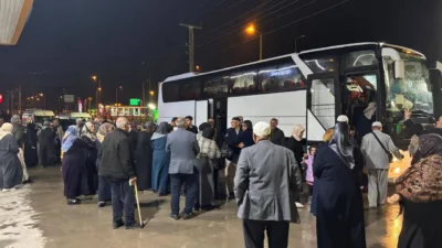 Yerköy'de kutsal topraklara gidecek olan Ankara 35. hac kafilesi, düzenlenen