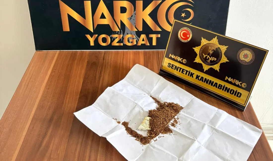Yozgat'ın Yerköy ilçesinde, polis ekipleri tarafından durdurulan şahısların üzerinde sentetik