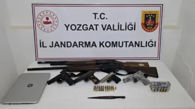 Yozgat Jandarma Komutanlığı, silah ticareti yaptığı tespit edilen şahıslara yönelik