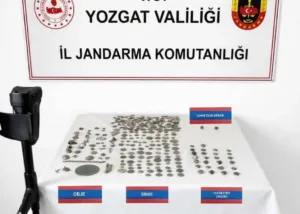 Yerköy'de düzenlenen operasyonda, tarihi eser kaçakçılığı yaptığı değerlendirilen bir şüphelinin