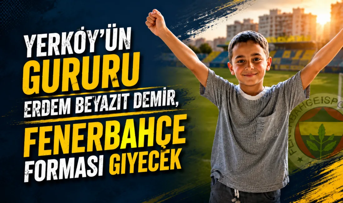 Yerköy'de yaşayan 2019 doğumlu Erdem Beyazıt Demir, Fenerbahçe Spor Kulübü'nün