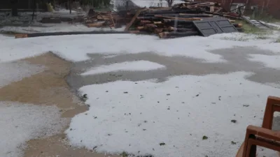 Yozgat'ın Yerköy ve Şefaatli ilçelerinde etkili olan sağanak yağış ve