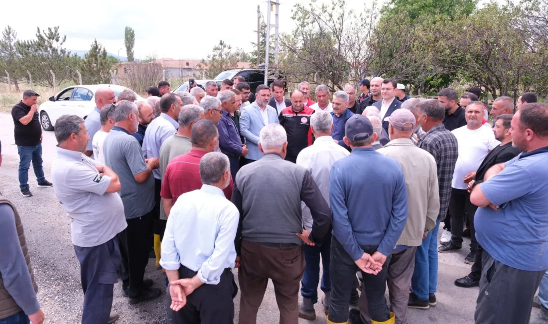 Yerköy ilçemize bağlı Buruncuk Köyü’nde etkili olan yoğun yağış ve