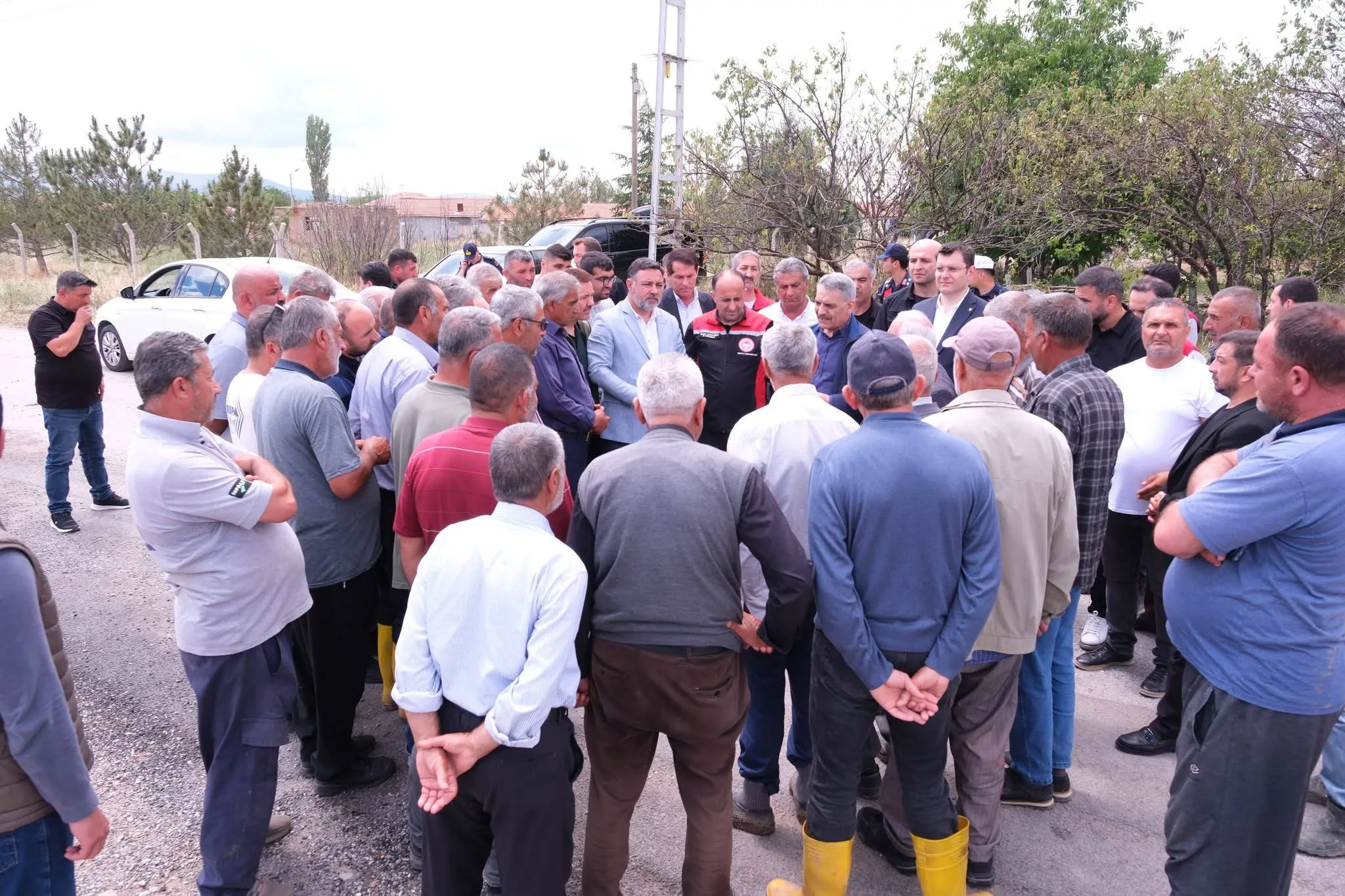 Yerköy ilçemize bağlı Buruncuk Köyü’nde etkili olan yoğun yağış ve