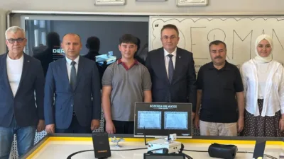 Türk-Alman Yatırım Birliği Başkanı Gencay Koyunbaşoğlu, Rabia Koyunbaşoğlu Anadolu Lisesi'ni
