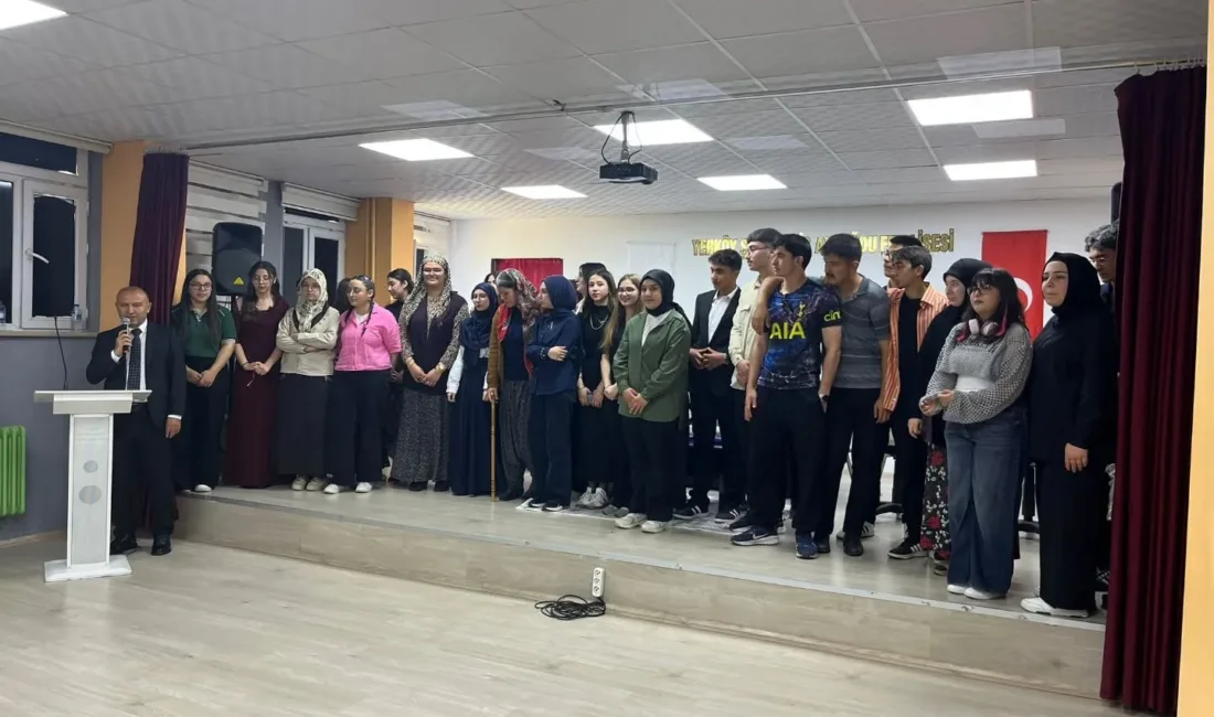 Yozgat’ın Yerköy ilçesinde, Yerköy Şehit İdris Aydoğdu Fen Lisesi öğrencileri