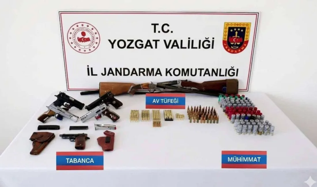 Yozgat İl Jandarma Komutanlığı, Yerköy ilçesinde ruhsatsız silah bulunduran şahıslara