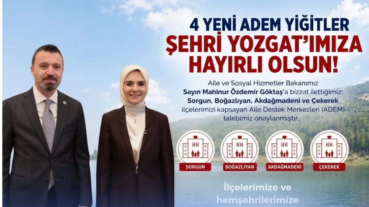 Yozgat'ın dört ilçesinde Aile Destek Merkezleri (ADEM) kurulması onaylandı.