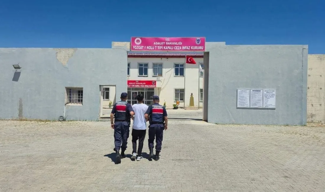 Yozgat İl Jandarma Komutanlığı ekipleri, hakkında 8 yıl 9 ay