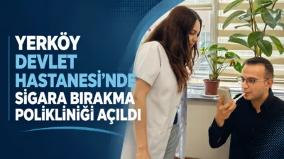 Yozgat'ın Yerköy ilçesinde sigarayı bırakmak isteyenler için Yerköy Devlet Hastanesi