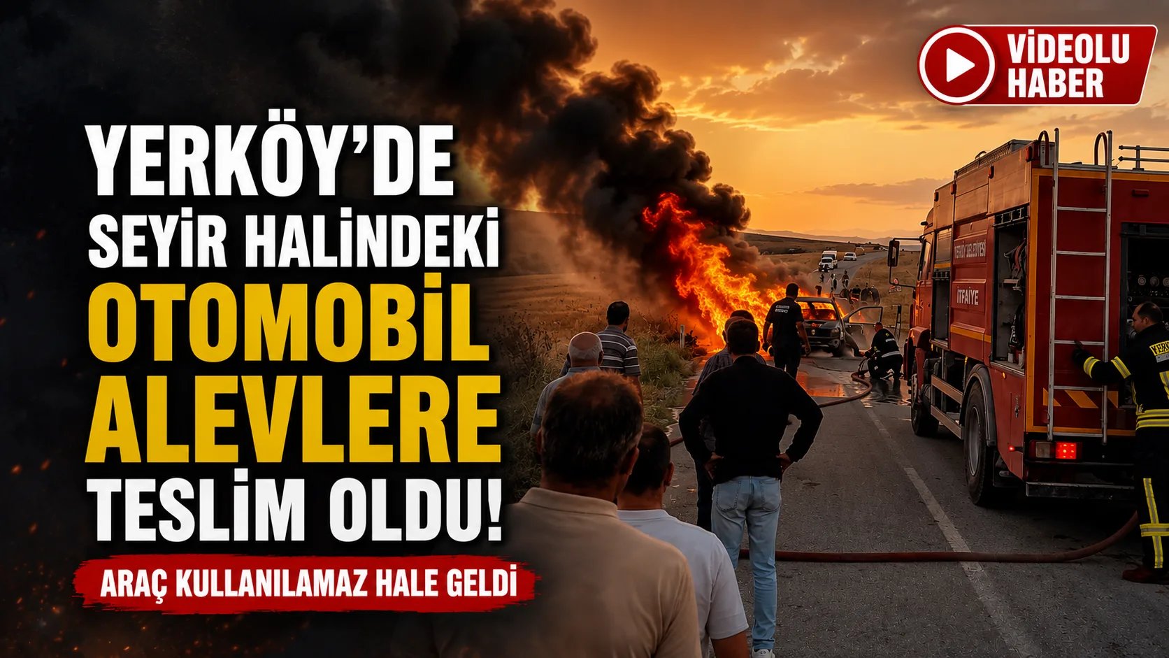 Yerköy’e bağlı Mengenli köyü mevkisinde seyir halindeki bir otomobil henüz