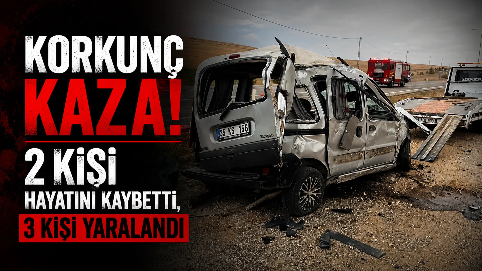 Meydana gelen trafik kazası faciayla sonuçlandı. Devlet Hastanesi mevkiindeki tek