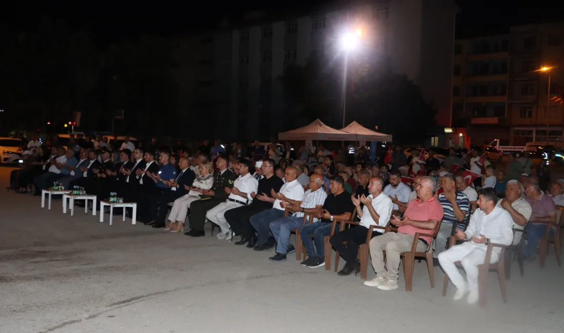 15 Temmuz Demokrasi ve Millî Birlik Günü kapsamında Yerköy'de düzenlenen