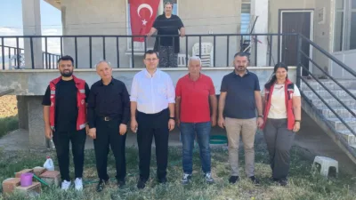 Yerköy İlçe Kaymakamı Mehmet Halis Aydın ve Sosyal Hizmet ekipleri,