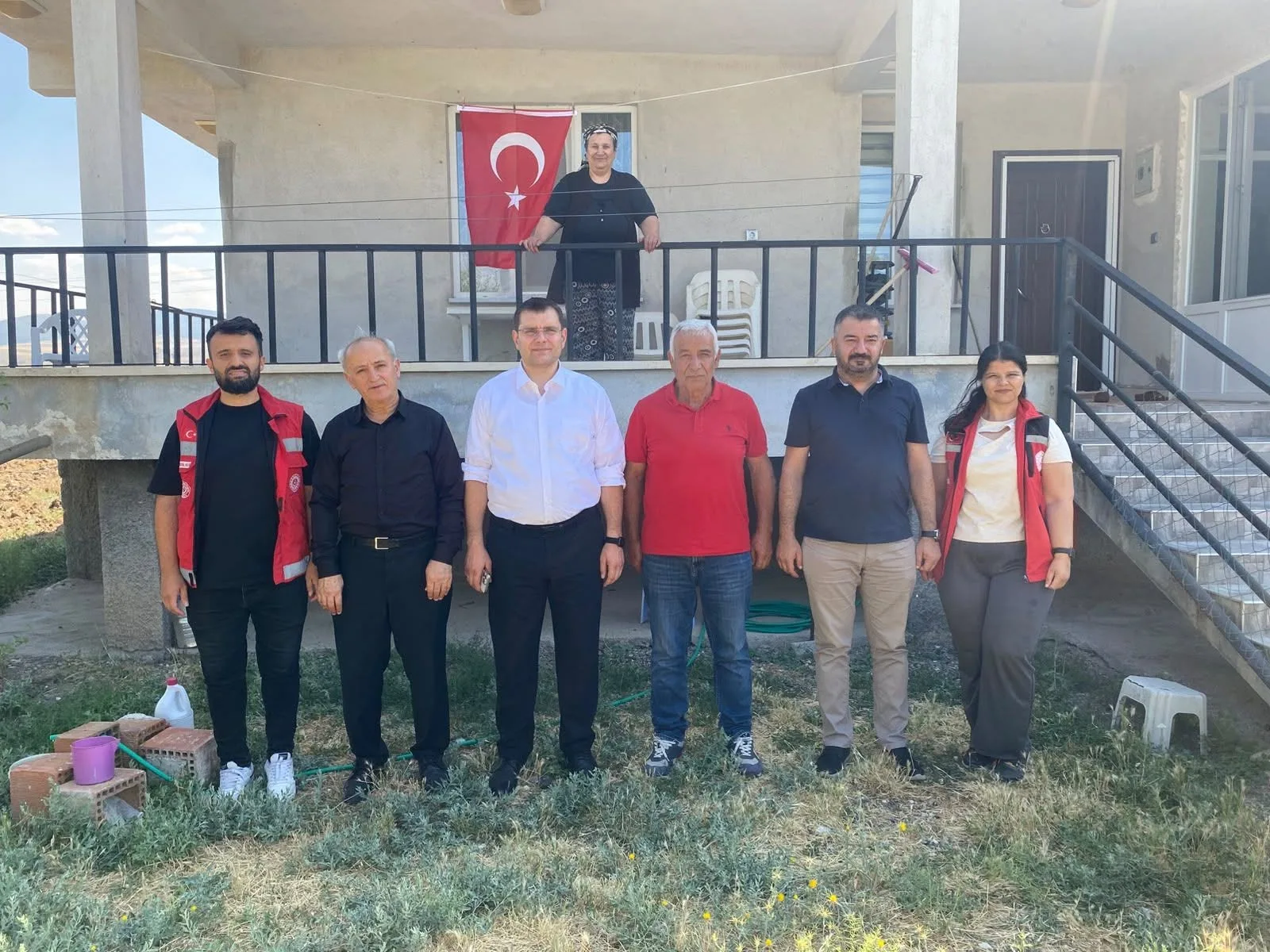 Yerköy İlçe Kaymakamı Mehmet Halis Aydın, Kıbrıs Gazisi Cengiz Kılıç'ı Ziyaret Etti
