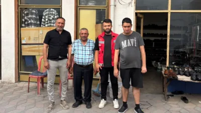 Yerköy Sosyal Hizmet Merkezi Müdürlüğü, Kıbrıs Gazisi Atalay Taşkınöz'ü evinde