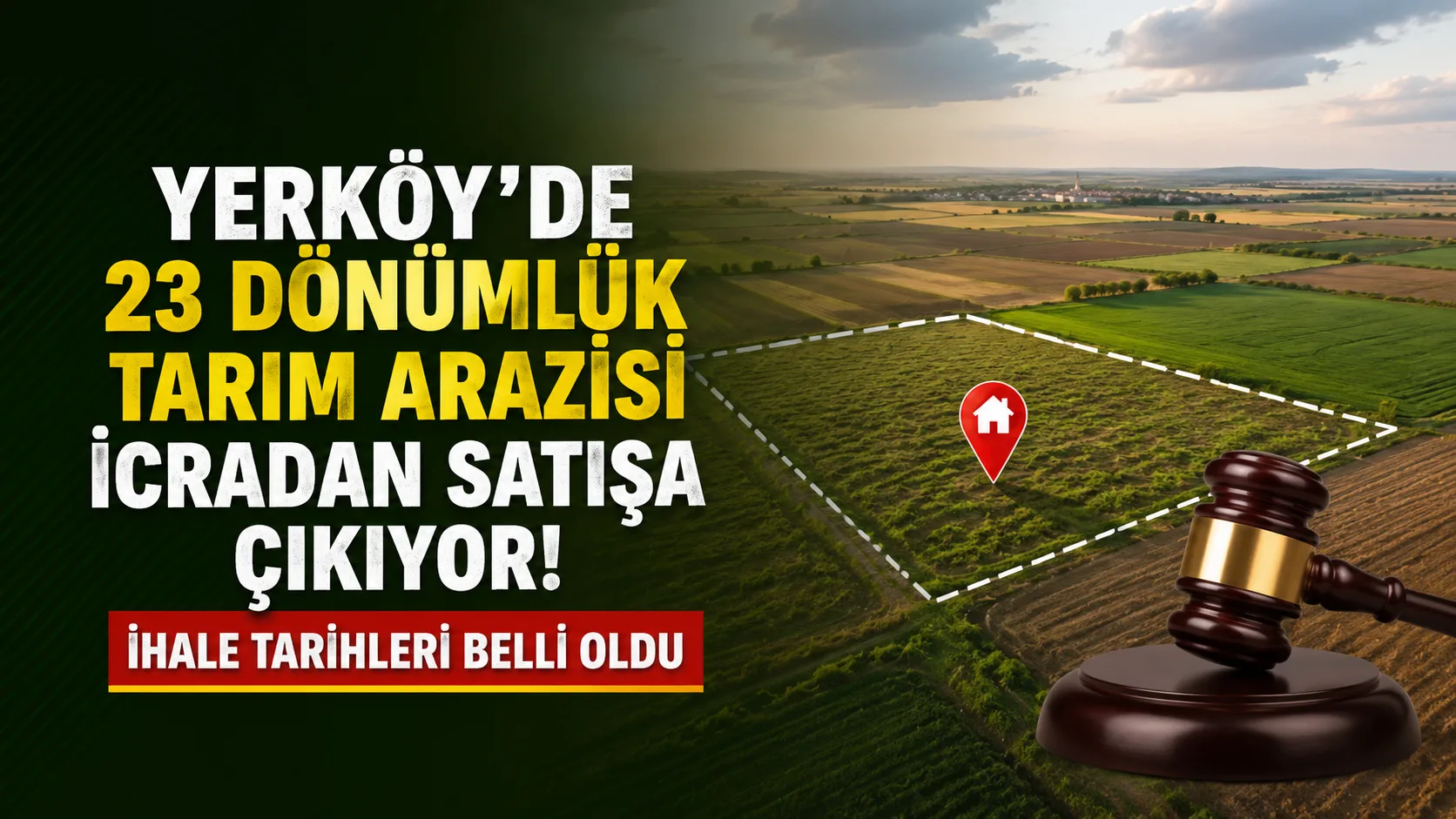 Yozgat'ın Yerköy ilçesine bağlı Hacımusalı köyünde bulunan yaklaşık 23 dönümlük