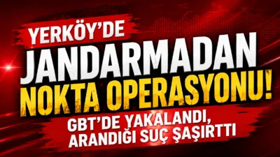 Yerköy'de jandarma ekiplerinin gerçekleştirdiği devriye sırasında kimlik kontrolü yapılan bir