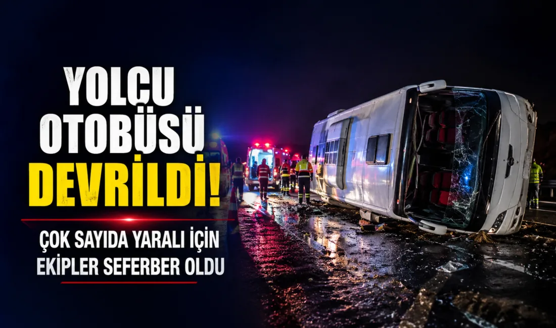 Kırıkkale-Çorum karayolunda meydana gelen trafik kazasında şehirler arası yolcu otobüsü