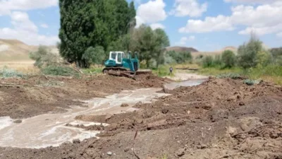 Yozgat DSİ 123. Şube Müdürlüğü, Dayılı Köyü dere yatağında taşkın