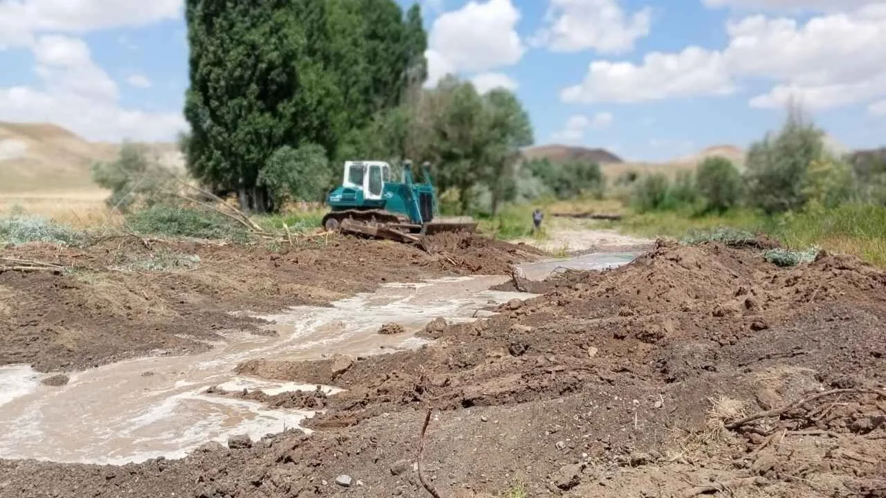 Yozgat DSİ 123. Şube Müdürlüğü, Dayılı Köyü dere yatağında taşkın