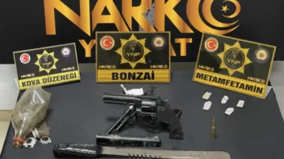 Yozgat Emniyet Müdürlüğü ekiplerinin Sorgun ilçesinde düzenlediği uyuşturucu operasyonunda 19
